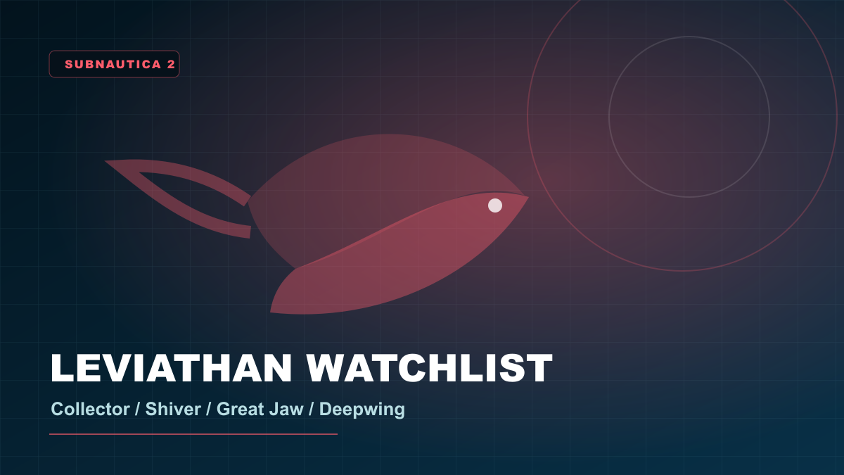 Original Subnautica 2 Leviathan watchlist database artwork