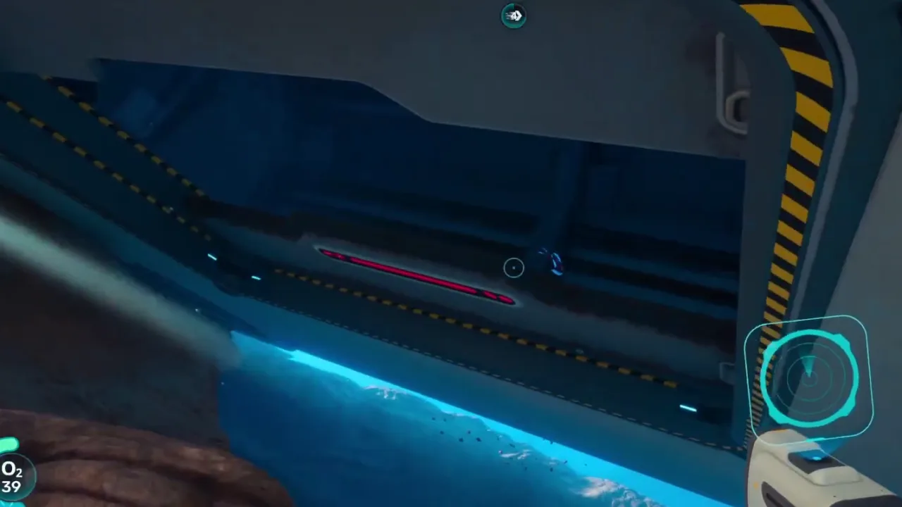 Wreck entry gameplay frame for Subnautica 2 puzzles guide