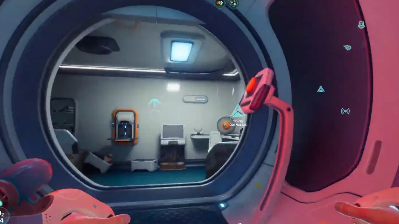 Fragment room gameplay frame for Subnautica 2 map-resources guide