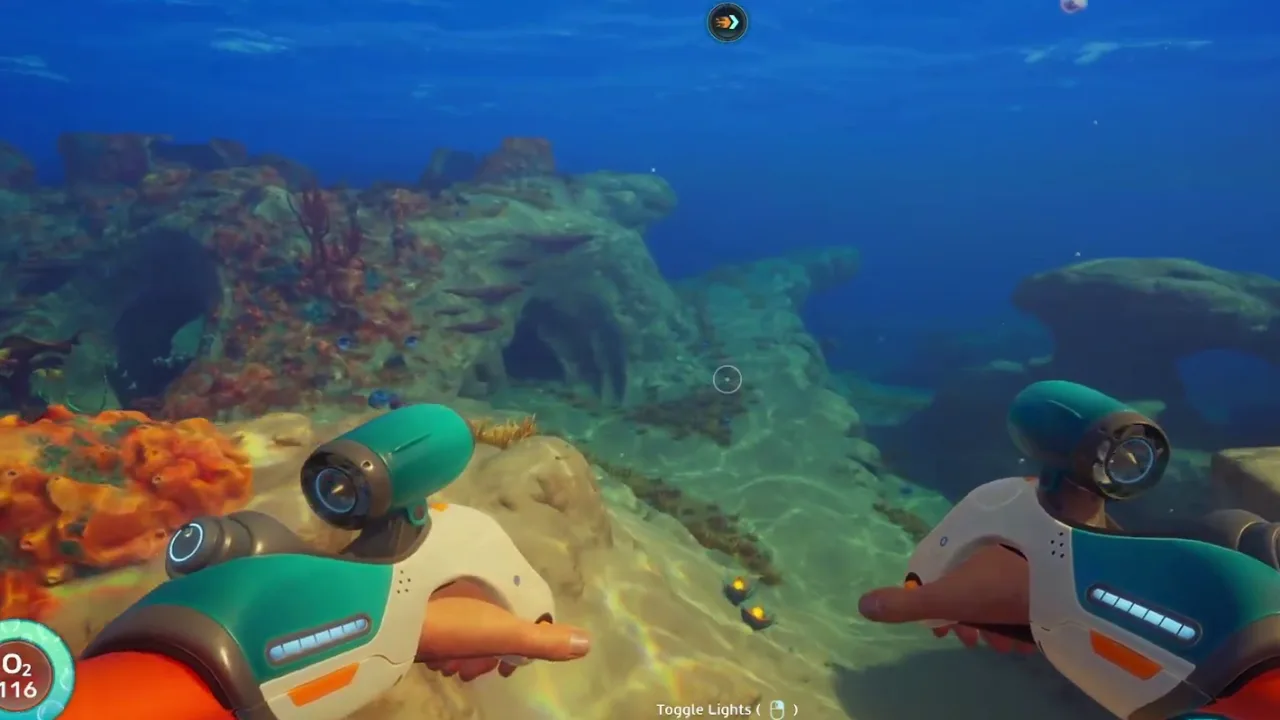 Lifepod heading gameplay frame for Subnautica 2 map-resources guide