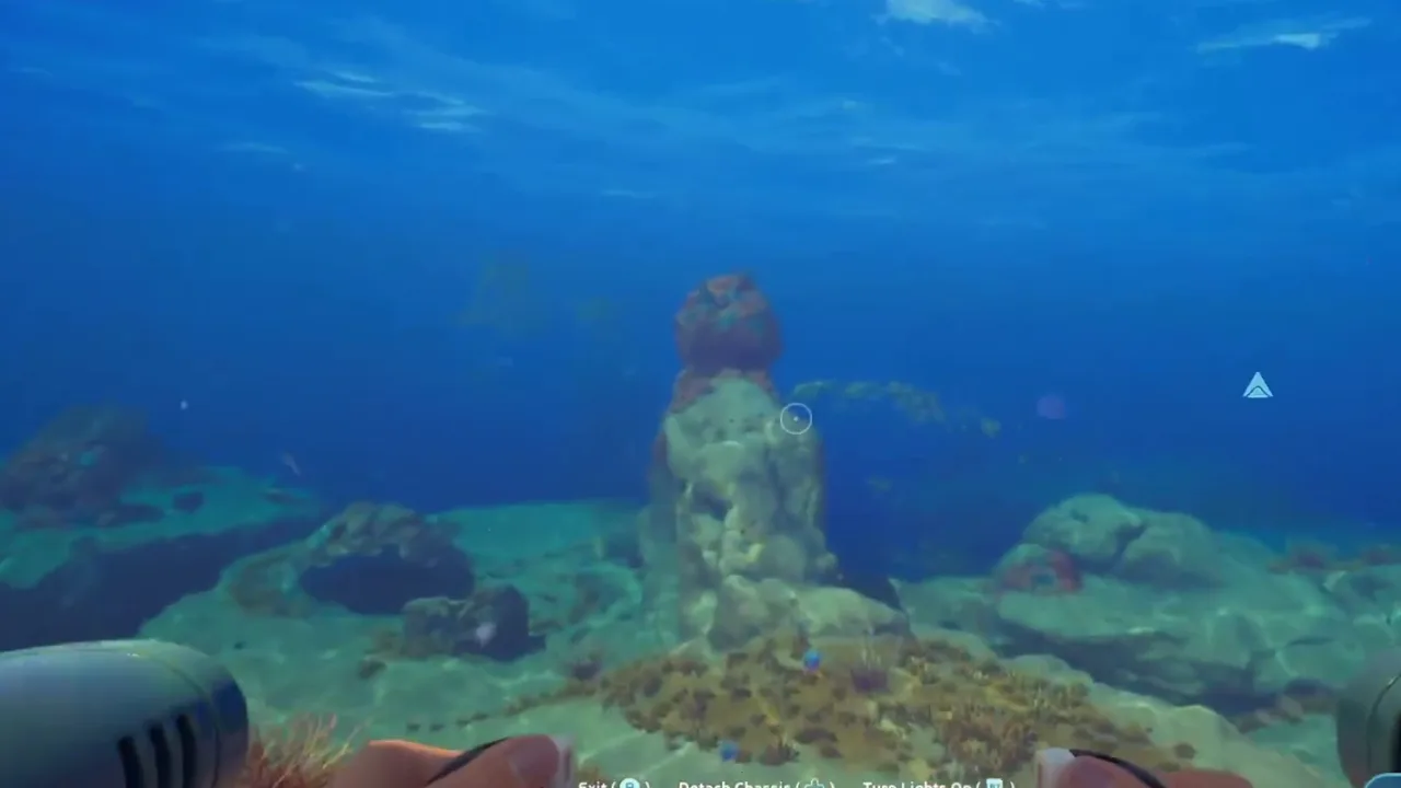 Approach route gameplay frame for Subnautica 2 puzzles guide