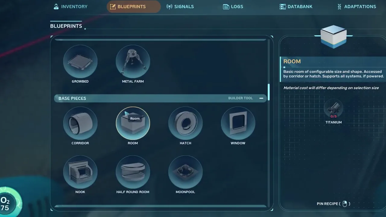 Blueprint unlock evidence frame