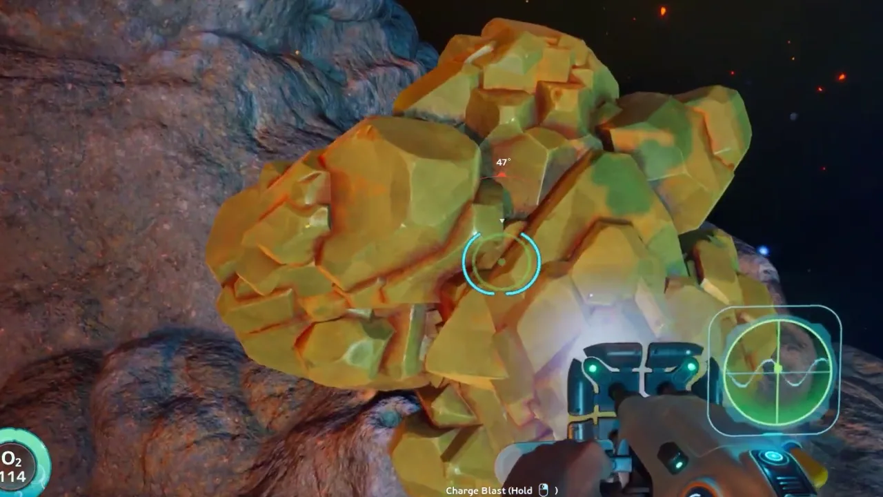 Sulfur pocket evidence frame
