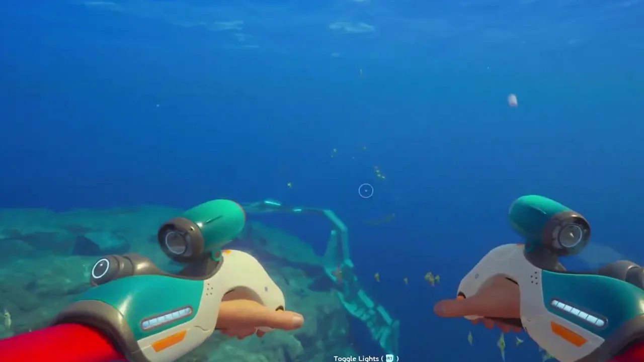 Fragment route gameplay frame for Subnautica 2 map-resources guide